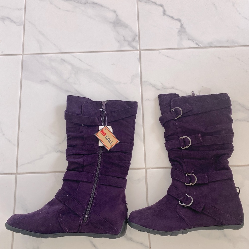 NEW!! Purple boots. Size 9. New with tags.
